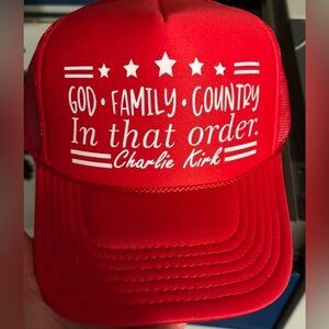 Charlie Kirk trucker hat